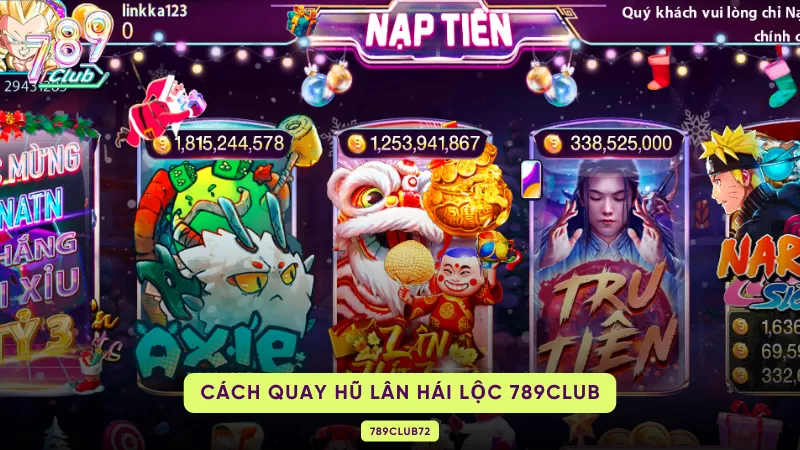 Lân Hái Lộc 789Club - Chinh Phục Game Slot Chất Lượng Nhất 2 cách quay hũ lân hái lộc