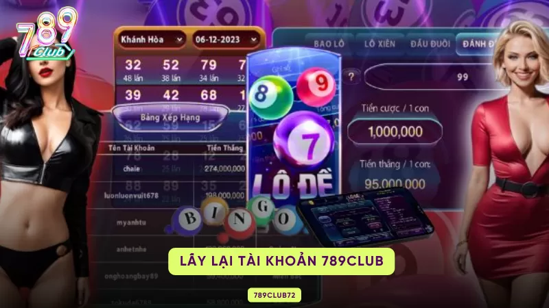 lấy lại tài khoản 789club