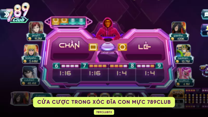 cửa cược trong xóc đĩa con mực